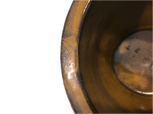 Antique Yellowish Brown Crock #1157