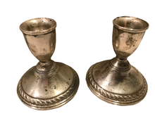 Vintage Set of Preisner Sterling Silver Weighted Candle Holders (#404)