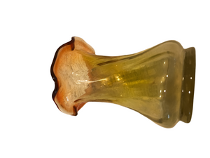 Vintage Red & Yellow Petal-topped Mini Vase  #1148