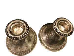 Vintage Set of Crown Sterling Silver Candle Holders (#403)