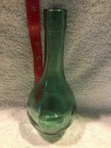 Vintage Emerald Green Torpedo-like Bottle (#426)