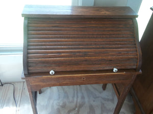 Antique Children's Roll-top Desk (33)