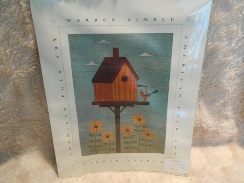 Warren Kimble Birdhouse Print - Unframed (525)