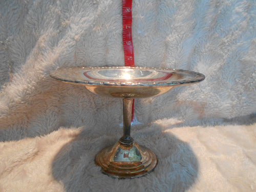 Vintage Silver/Silverplate Pedestal Bowl Rogers (53a)