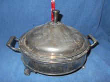 Vintage (11a) Silverplate Covered, Footed Serving Dish