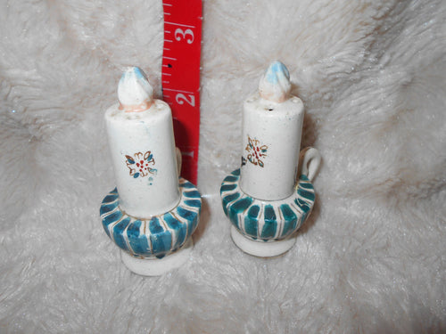 Vintage Candle Salt & Pepper Shakers (460)