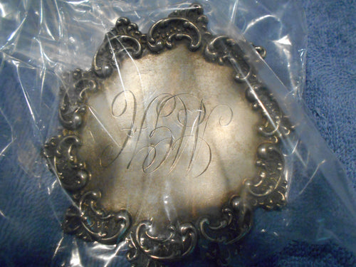 Vintage Silver/Silverplate Engraved Pin (529)