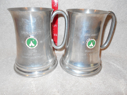 Vintage 2 Silverplate Mugs (614)