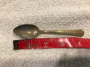 Vintage Golden Finished Children's Spoon  #1169a