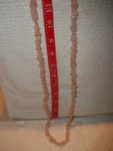 Vintage Pink Quartz Necklace 17 1/2" Hanging #1