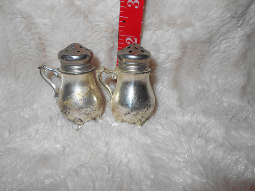 Vintage  Pewter New Orleans Teapot Salt & Pepper Shakers (7)