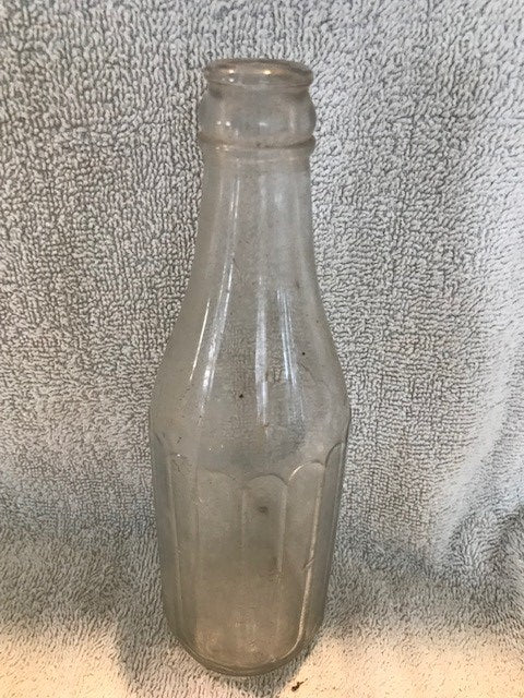 Vintage Condiment (?) Clear Duraglass Bottle  #841