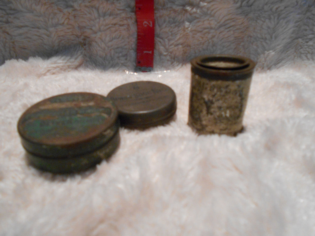 Vintage  Set of 3 Small Advertising Tins (14)