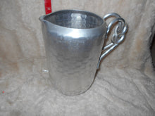 Vintage Hammered Aluminum Pitcher (610)