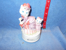 Vintage Otagiri  Momma Cat With Baby Musical Figure #81