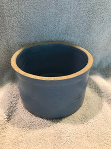 Antique "Stonely" (?) Light Blue Crock  #1140