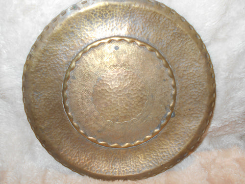 Vintage Brass Hammer-Design Tray (57)