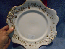 Vintage Heavy White/Gold Trimmed Serving Plater 10 1/4 Dia (10)