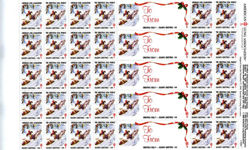 The Christmas Seal People Stamp Sheet (#20)