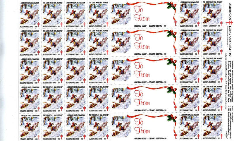 The Christmas Seal People Stamp Sheet (#20)