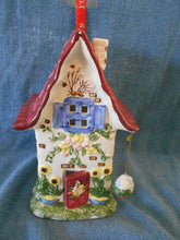 Ceramic Candle House 8 1/2" (#9)