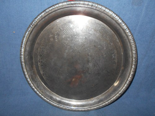 Vintage (25) Silverplate Circular Tray