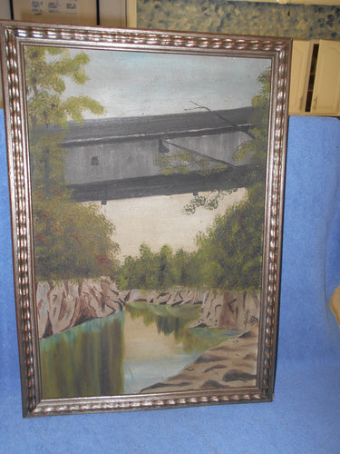 Vintage Oil on Board Painting 