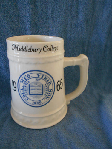 Vintage Large Ceramic Middlebury College Beer Stein 1965 (11)