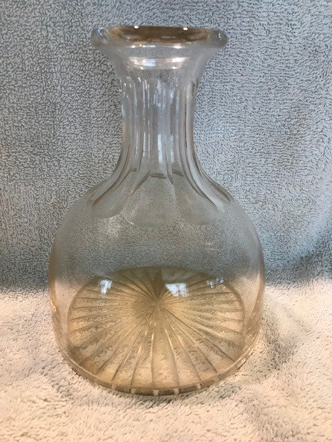 Antique Lead Glass Ships Decanter (no stopper)