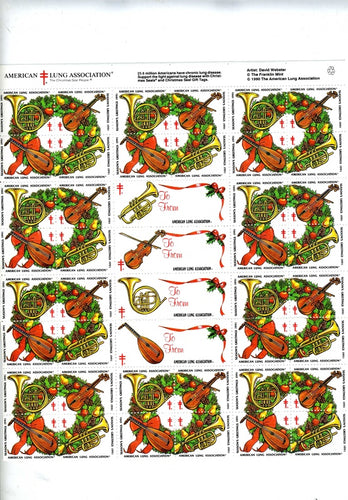 Christmas Wreath Stamp Sheet (#21)