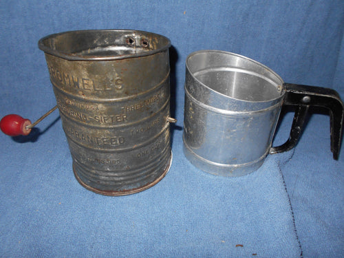 Vintage Set of Flour Sifters: Bromwells, Foley (628)