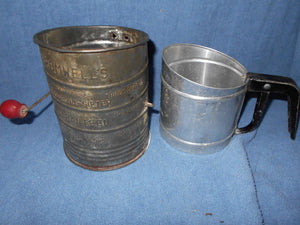 Vintage Set of Flour Sifters: Bromwells, Foley (628)