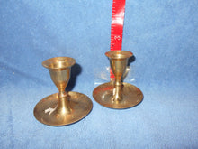 Vintage  Pair of Brass/Brass-Like CandleHolders (26)