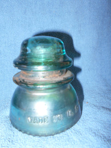 Vintage Hemigray Dark Green Insulator # 42