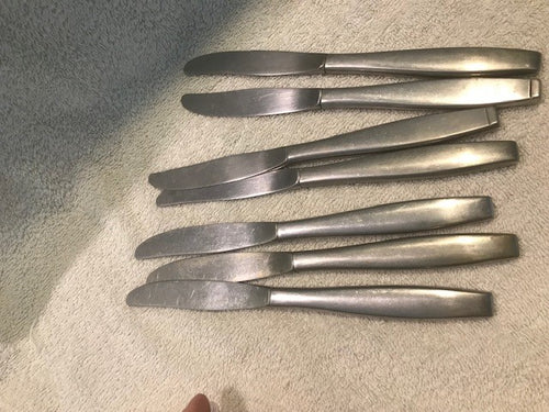 Vintage Set of 9 Butter Knives  #1048