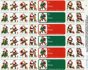 1982 Christmas Seals, American Lung Association Stamp Sheet (#14)