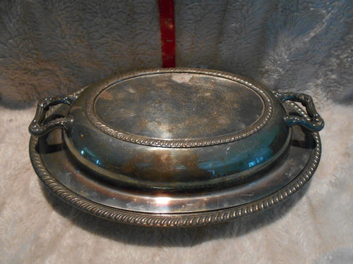 Vintage (47) Silver/Silverplate, Covered Serving Dish Oneida