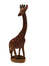 Vintage Hand Carved & Painted Kenyan Wooden Giraffe Figure #1011