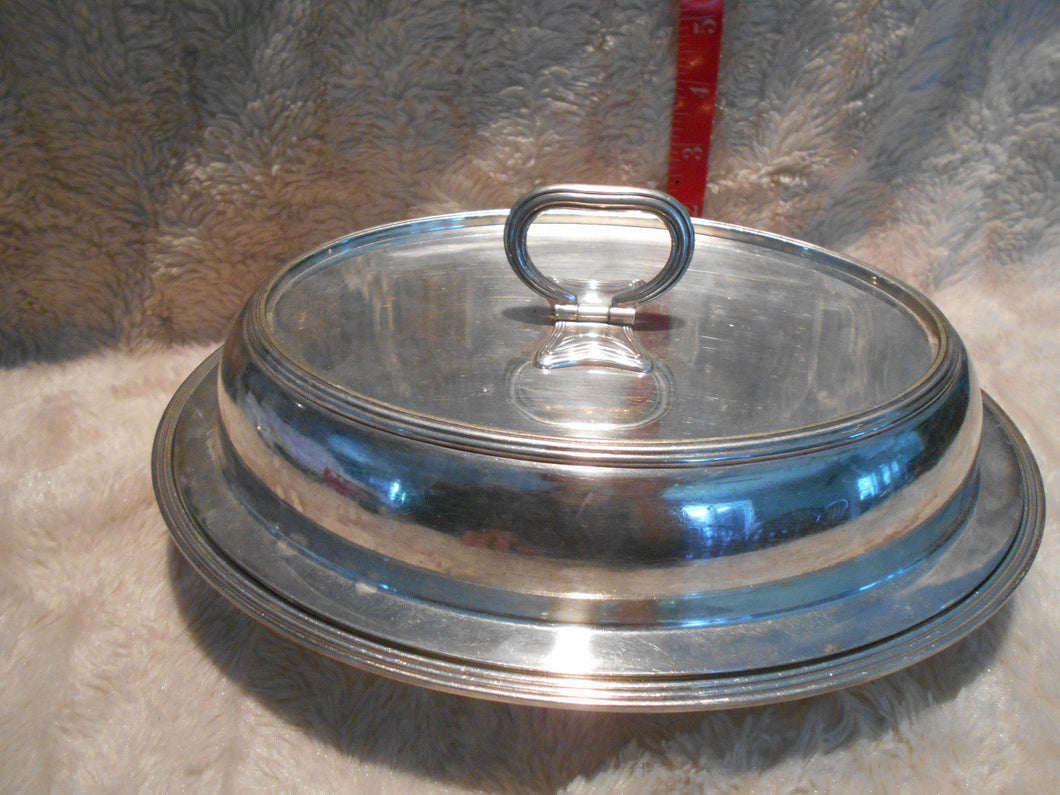 Vintage (50) Silver/Silverplate, Covered Divided Serving Dish G. M. Co