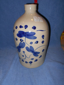 Vintage Painted Pottery Jar 11 H (40A)