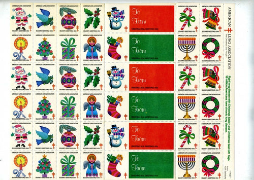 Christmas Seals Christmas Deco Stamp Sheet (#19)