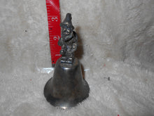 Vintage  Pewter Santa Bell (61)