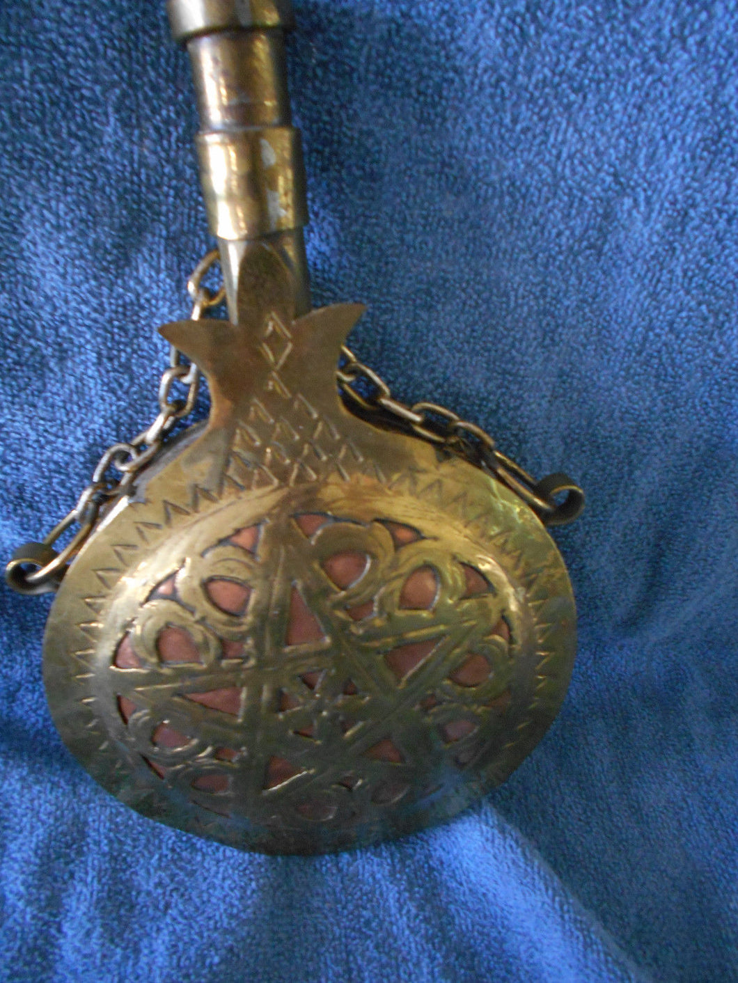 Vintage Brass Gunpowder Container (#8)