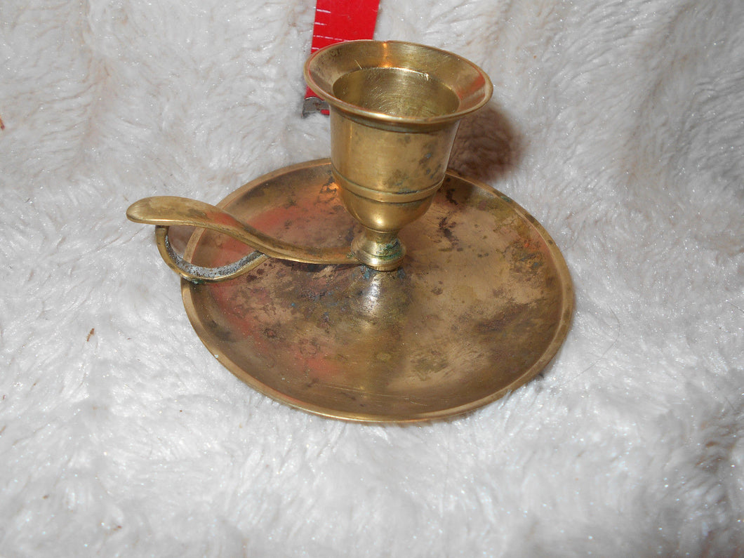 Vintage Brass Finger-Held Candleholder (28)