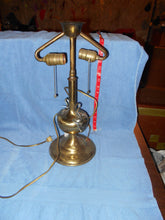 Antique/Vintage 20th Century Brass 2-bulb Lamp (#14)