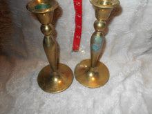 Vintage  Pair of Brass Candleholder 6 1/4" (21)