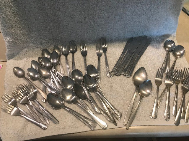 Old Large Lot of Silverware  #1049