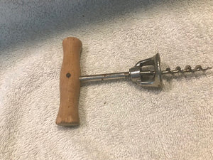 Vintage Wood and Metal Cork Screw  #1055