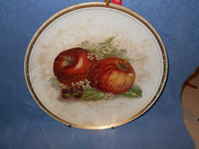 Vintage Older, Gold-trimmed Apple Plate 10 3/4" on Hanger (33)