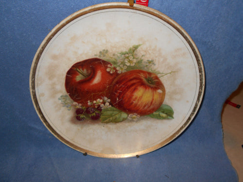 Vintage Older, Gold-trimmed Apple Plate 10 3/4